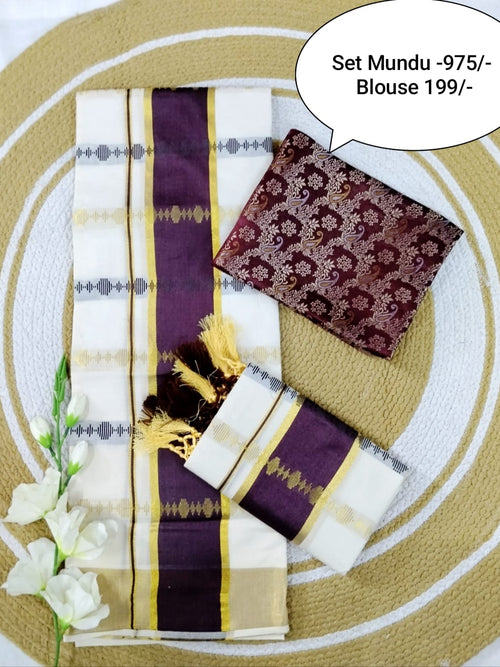 SET MUNDU COTTON - VSTM975  BLOUSE