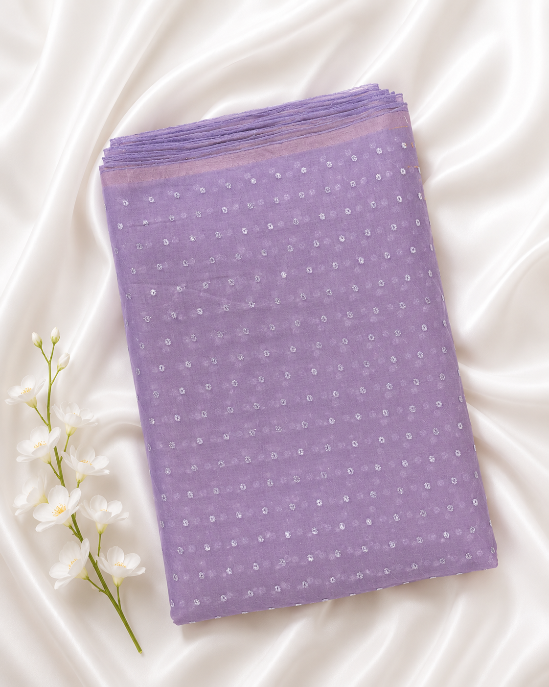 semi silk butta fabric