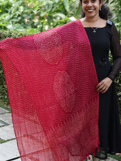 CHIFFON CRUSHED DUPATTA-CHF2300