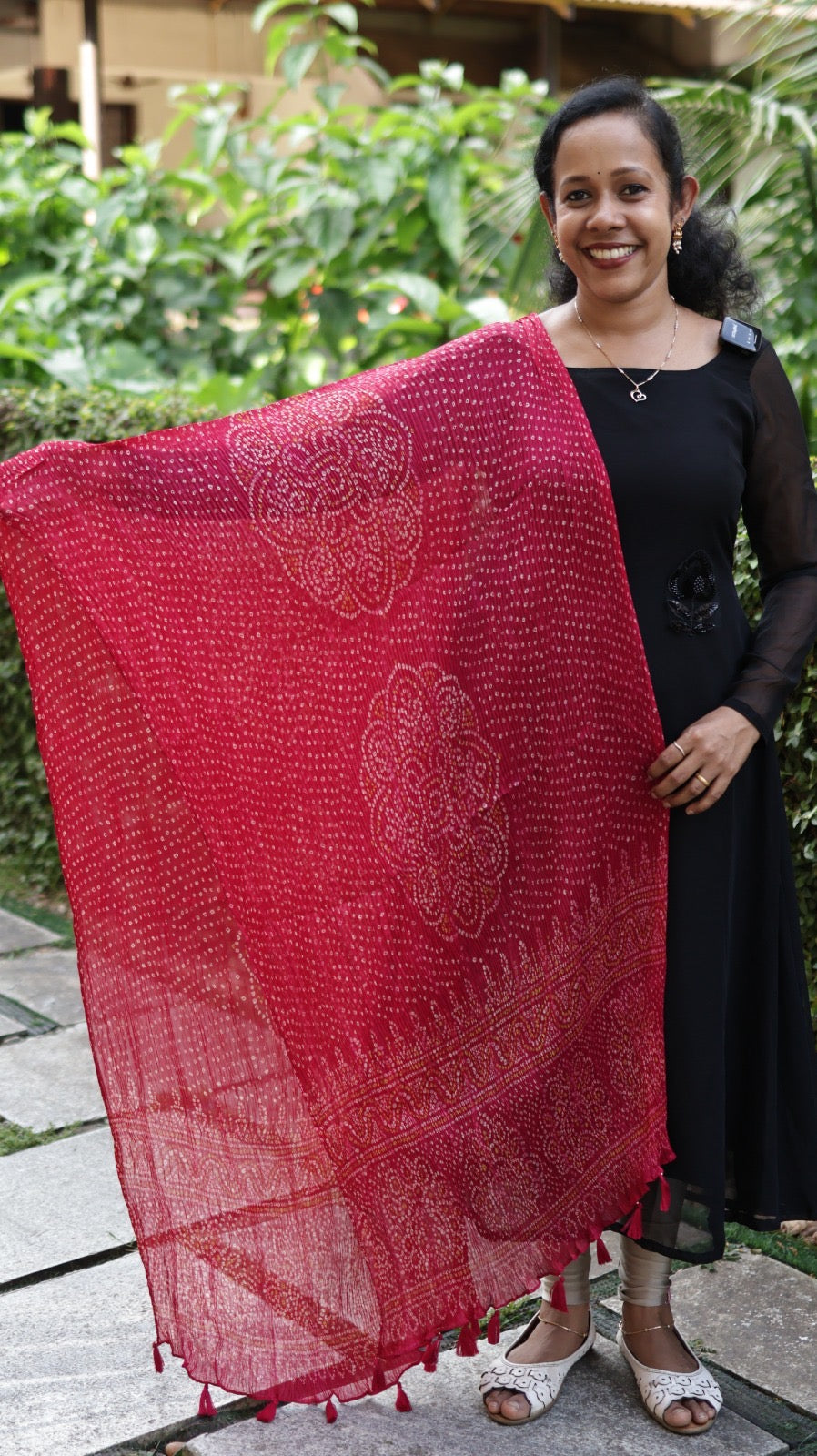 CHIFFON CRUSHED DUPATTA-CHF2300