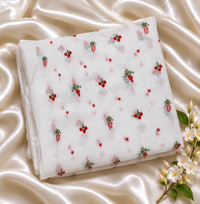 SILKY KOTTA FABRIC - KXMAS WHITE