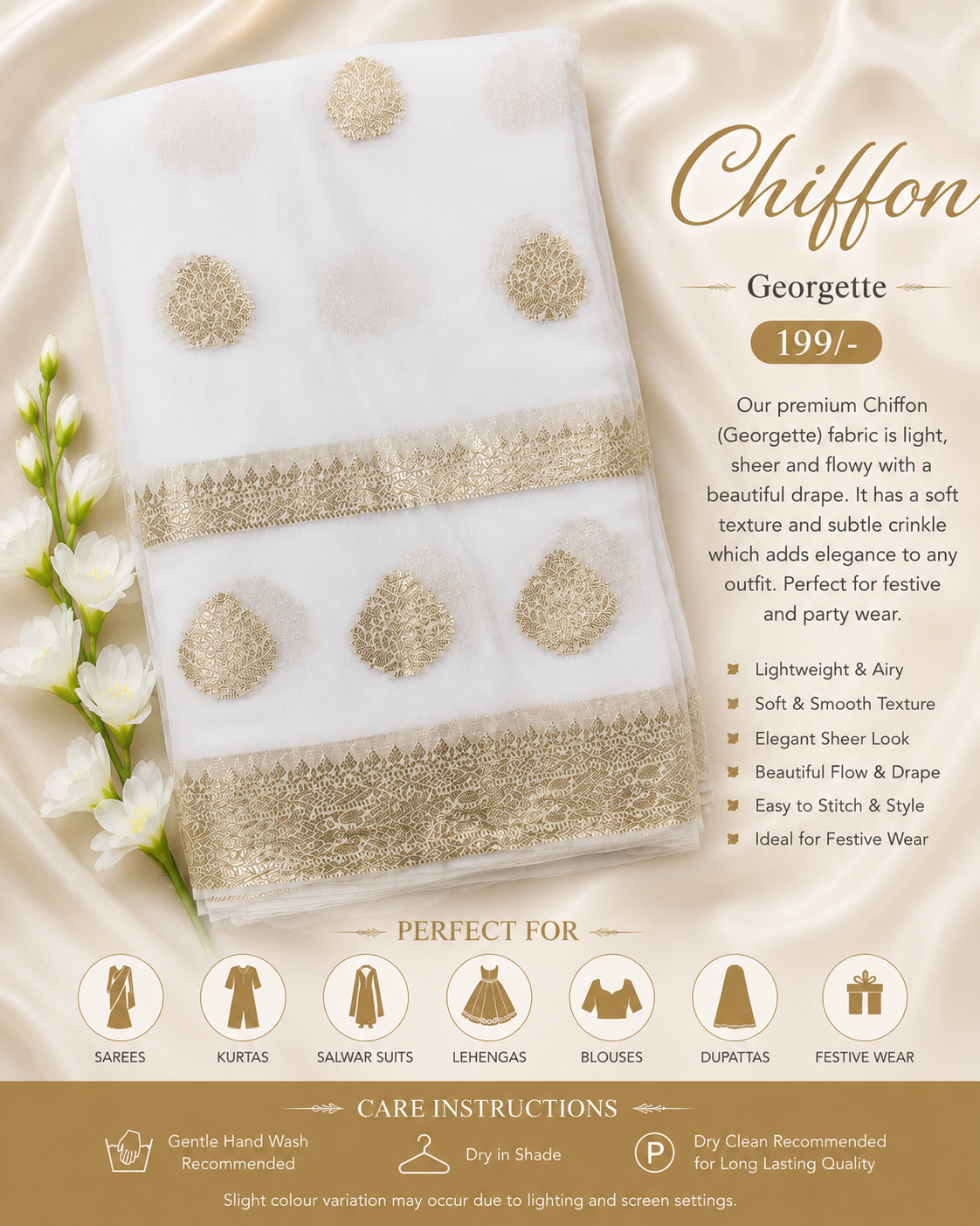 Chiffon Georgette Fabric – CH101
