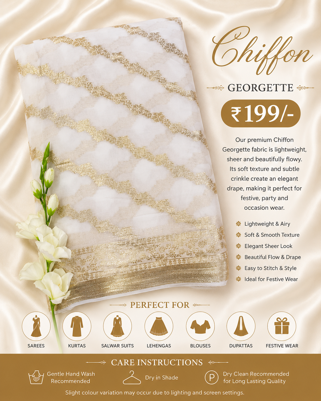 Chiffon Georgette Fabric – CH101