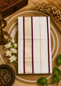 Pure Cotton Stripe Saree