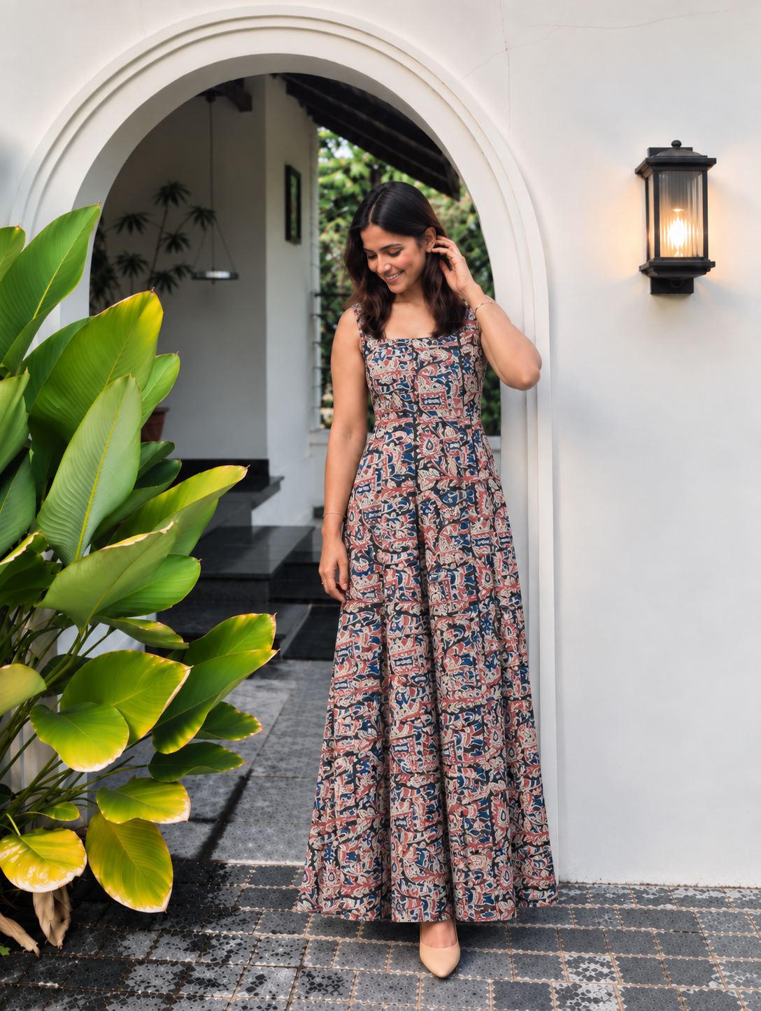 KALAMKARI KOTTON FABRIC-KM180