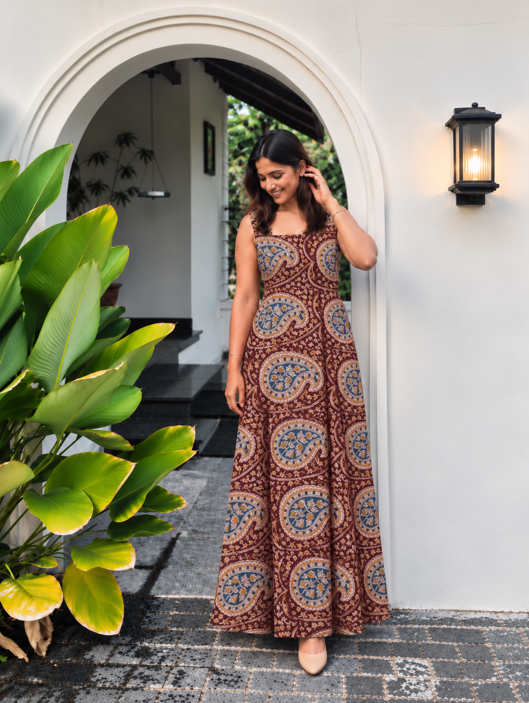 KALAMKARI KOTTON FABRIC-KM180