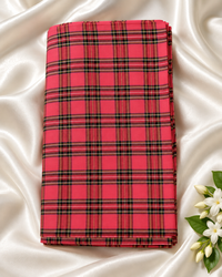 XMAS CHECKS COTTON FABRIC - XMAS250