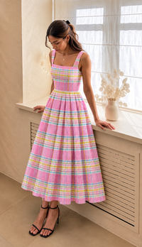 POPCORN CHECKS FABRIC -POP120