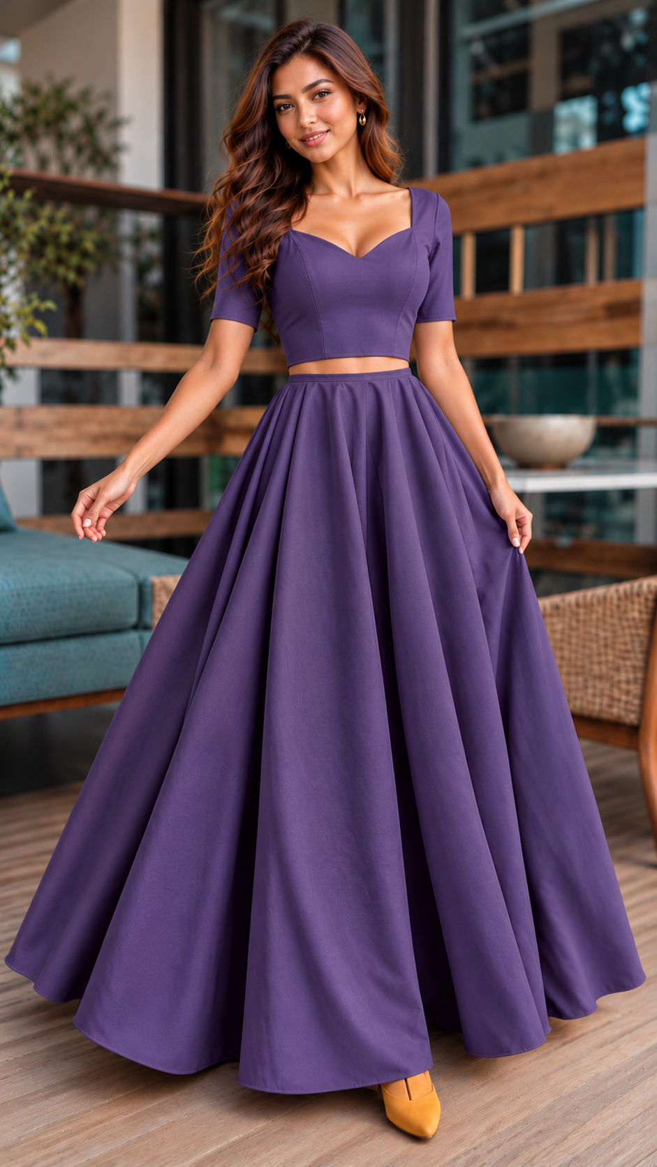 SATIN MODAL -SM130 PURPLE
