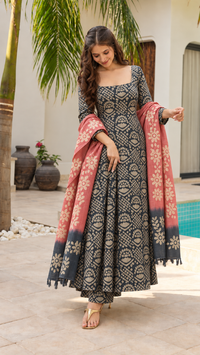 BATHIK DESIGN SALWAR UNSTITCHED  SUIT SET - BAT799