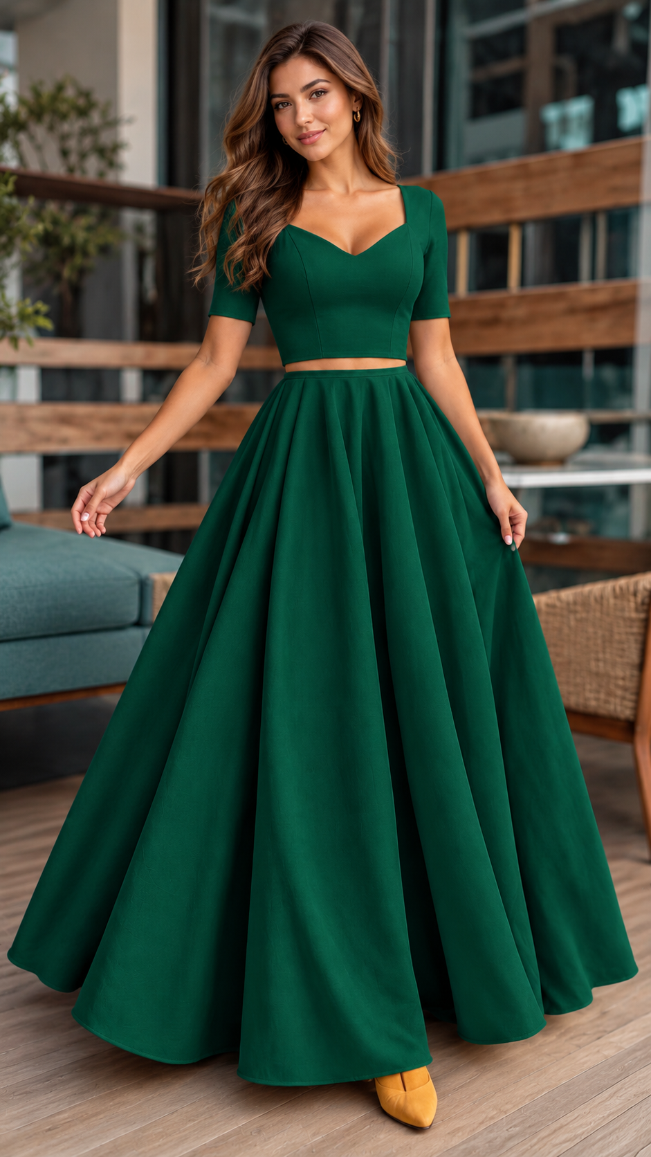 SATIN MODAL -SM130 BOTTLE GREEN