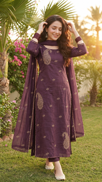 SEMI PARTYWEAR SALWAR SUIT -MANGO699