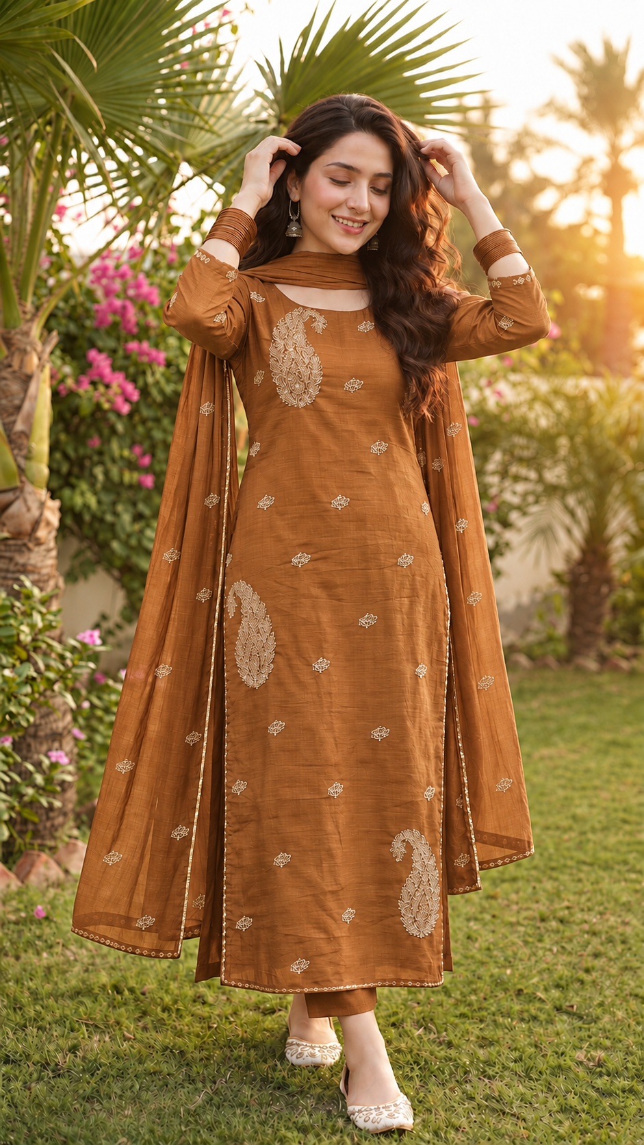 SEMI PARTYWEAR SALWAR SUIT -MANGO699