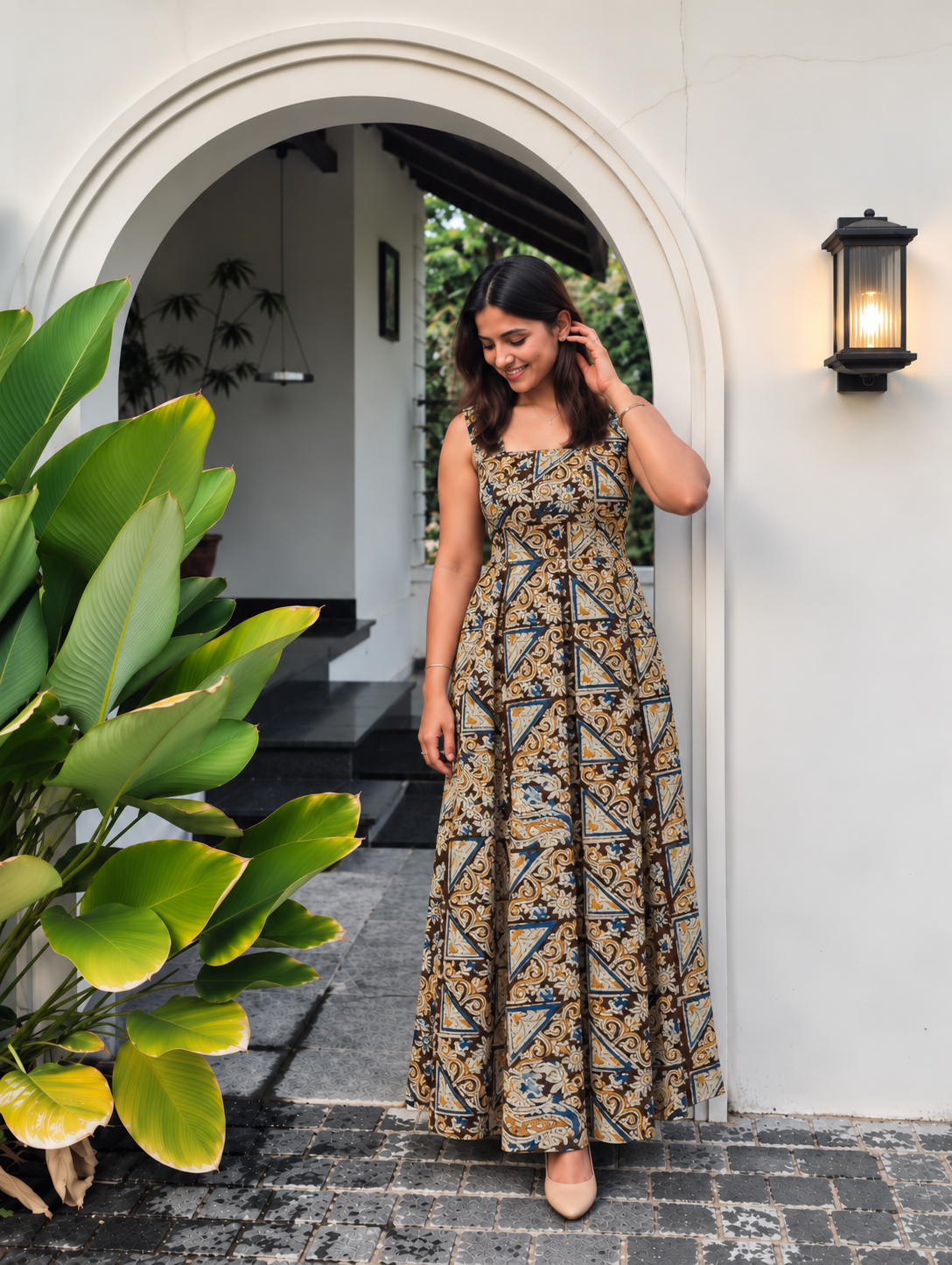 KALAMKARI KOTTON FABRIC-KM180