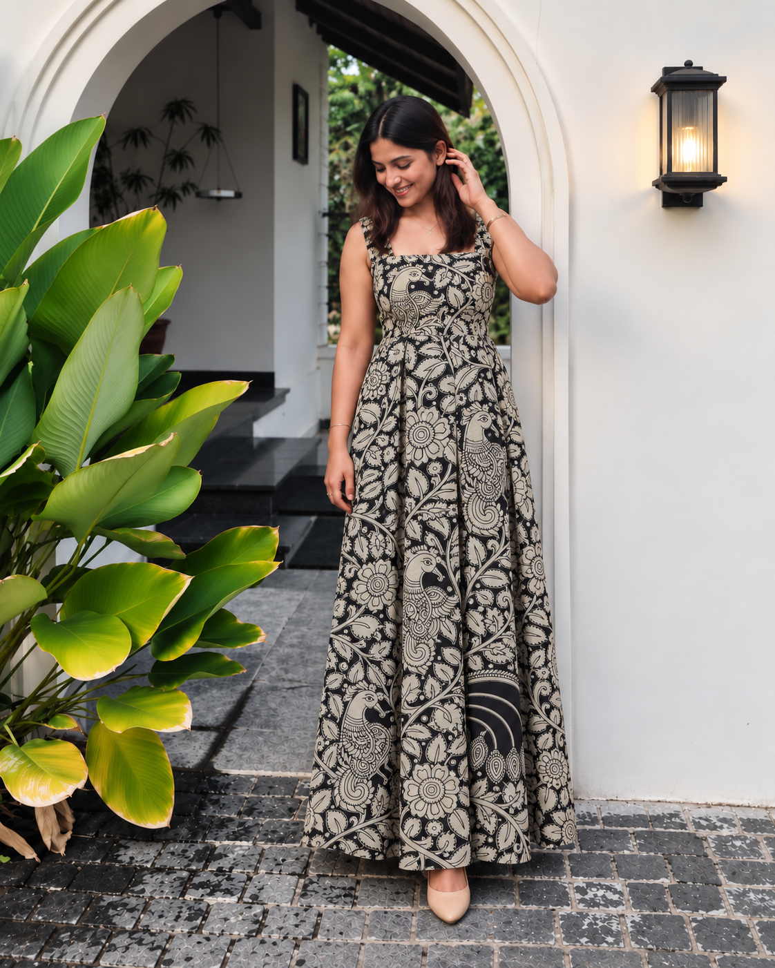 KALAMKARI KOTTON FABRIC-KM180