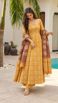 BATHIK DESIGN SALWAR UNSTITCHED  SUIT SET - BAT799