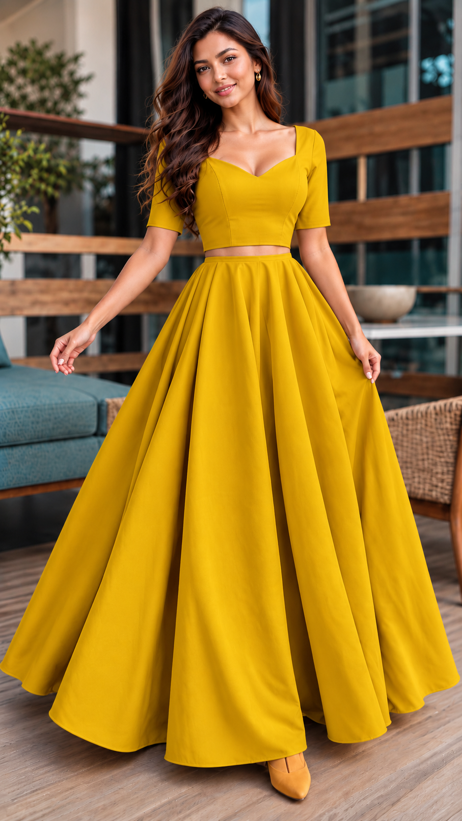 SATIN MODAL -SM130 YELLOW