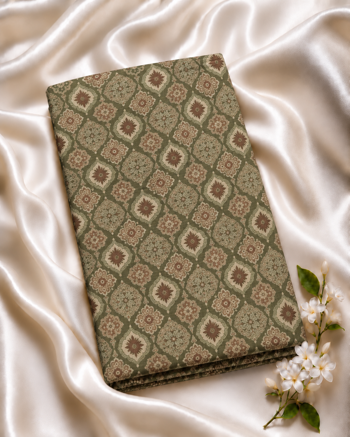 COTTON AJRAKH COLLECTION -AJKCT130 GREEN
