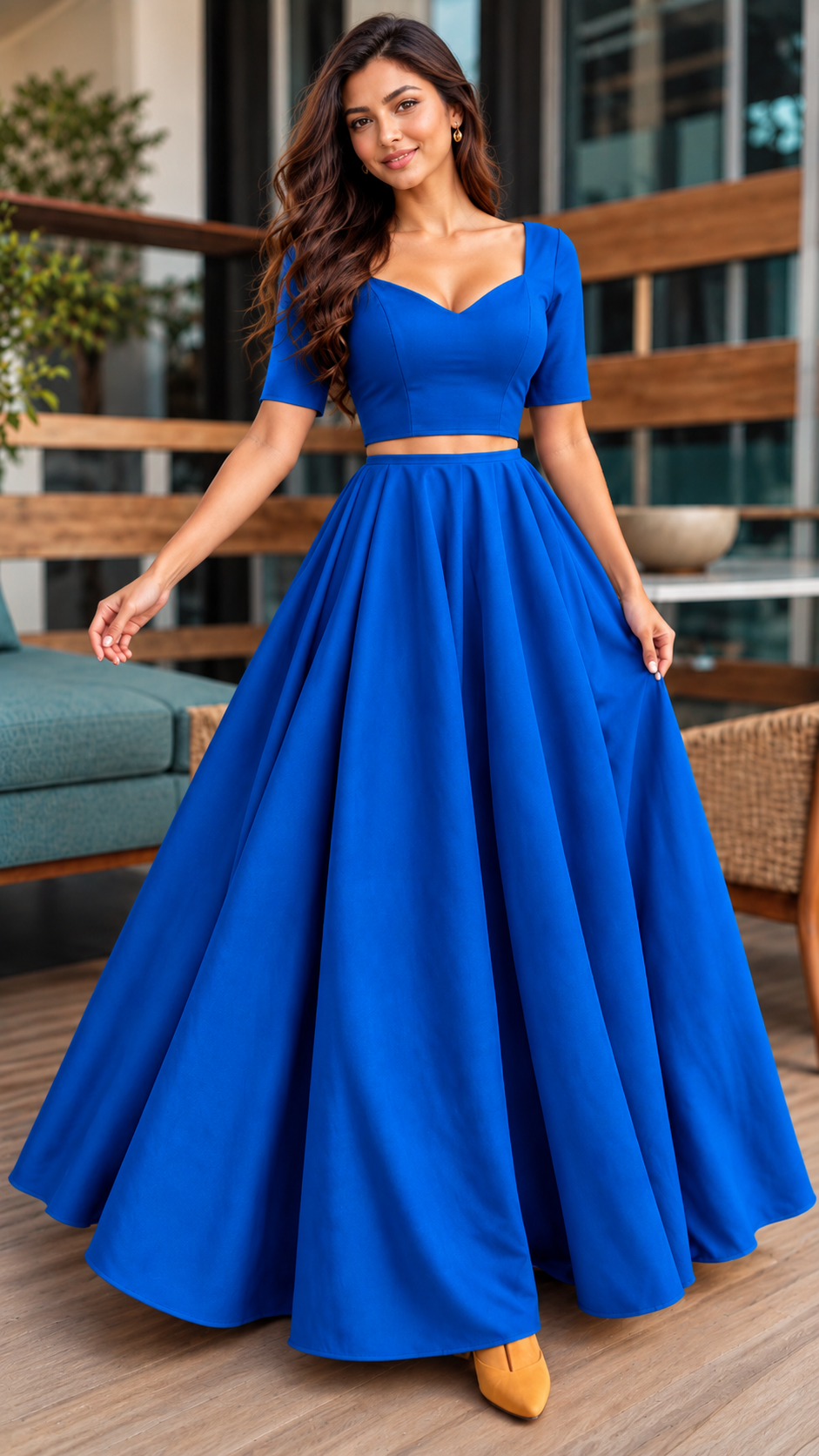 SATIN MODAL -SM130  ROYAL BLUE