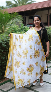 Chiffon Crushed Mirror Work Dupatta