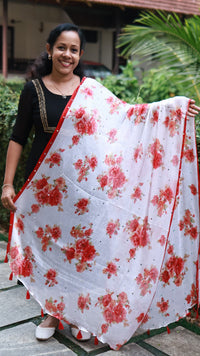 Chiffon Mirror Work Dupatta