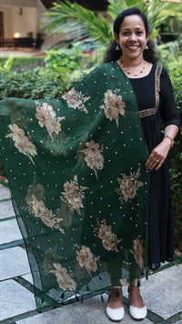 Chiffon Mirror Work Dupatta