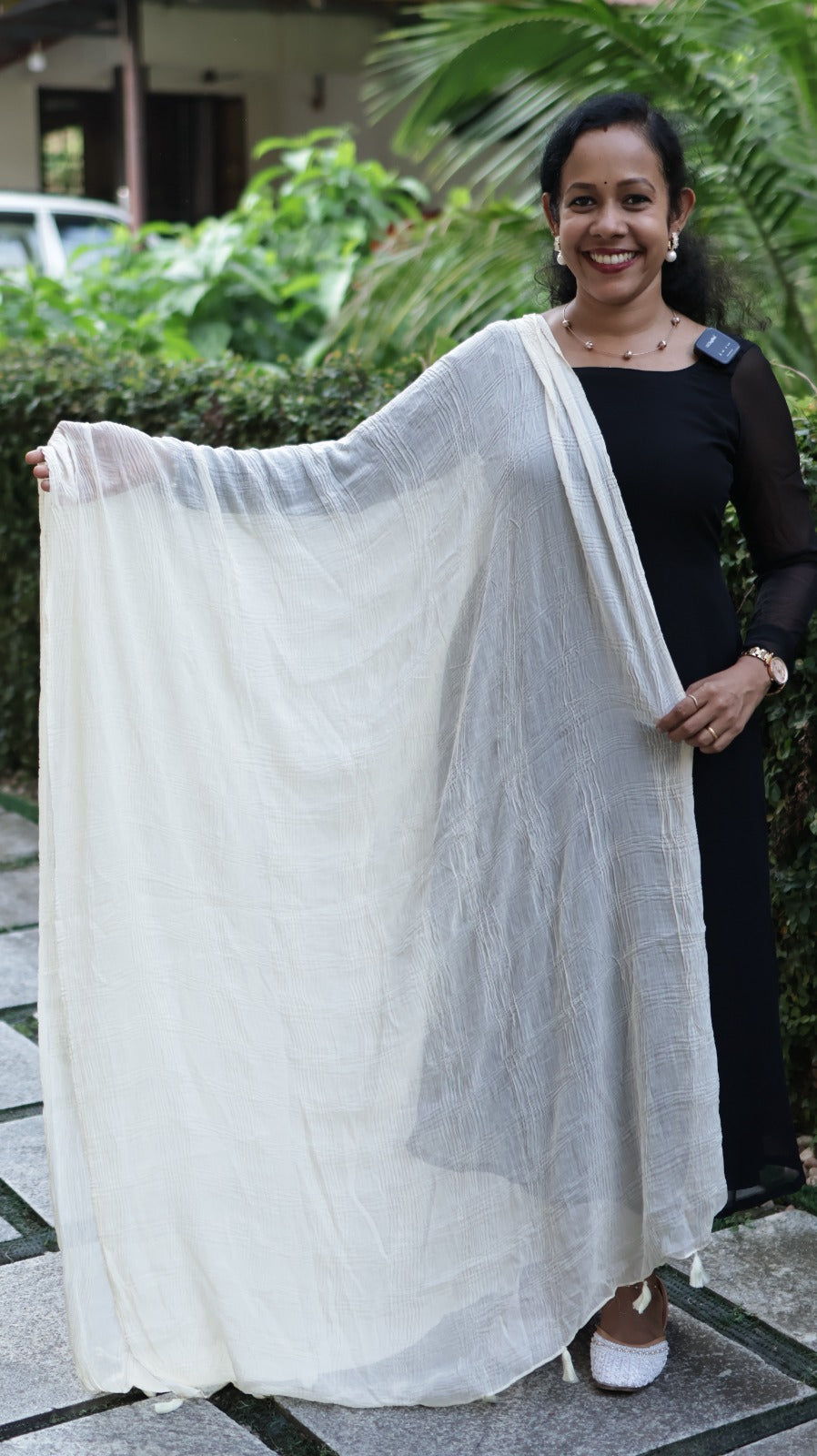 Chiffon Crushed Dupatta