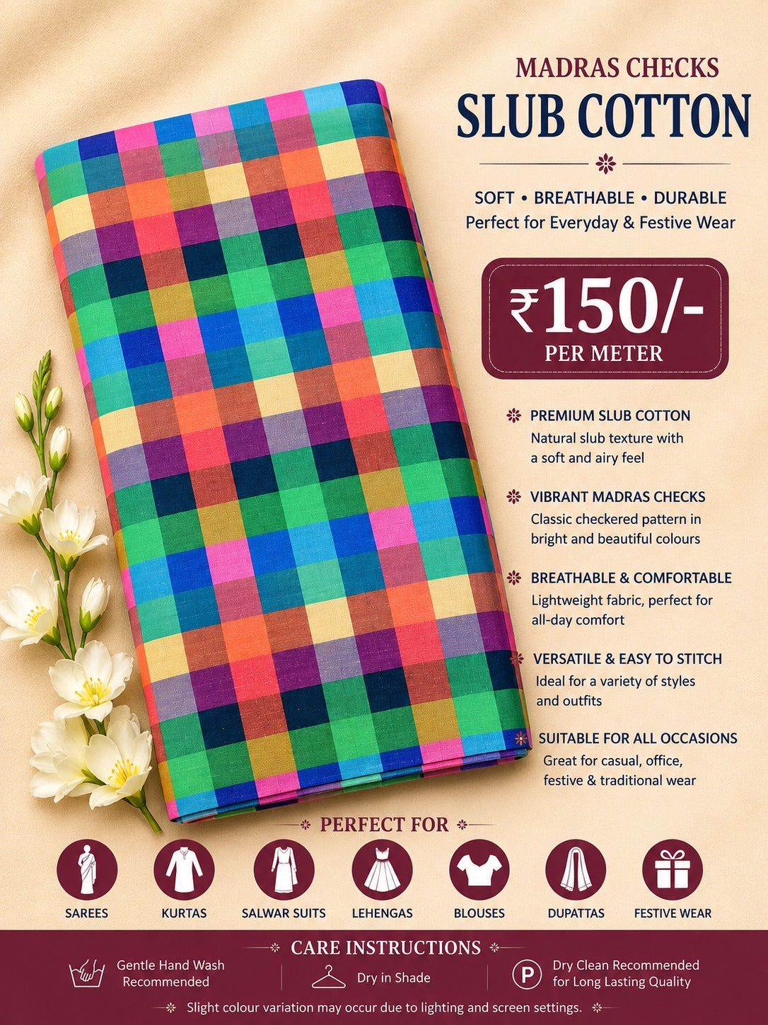 MADRAS CHECKS -MC 101