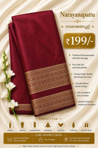 Narayana pattu . Pattupavada Fabric. search code NP199