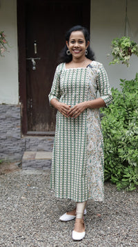 KANTHA COTTON TOP A-LINE