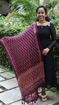 Chiffon Crushed Mirror Work Dupatta