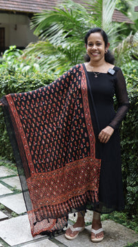 Chiffon Crushed Mirror Work Dupatta