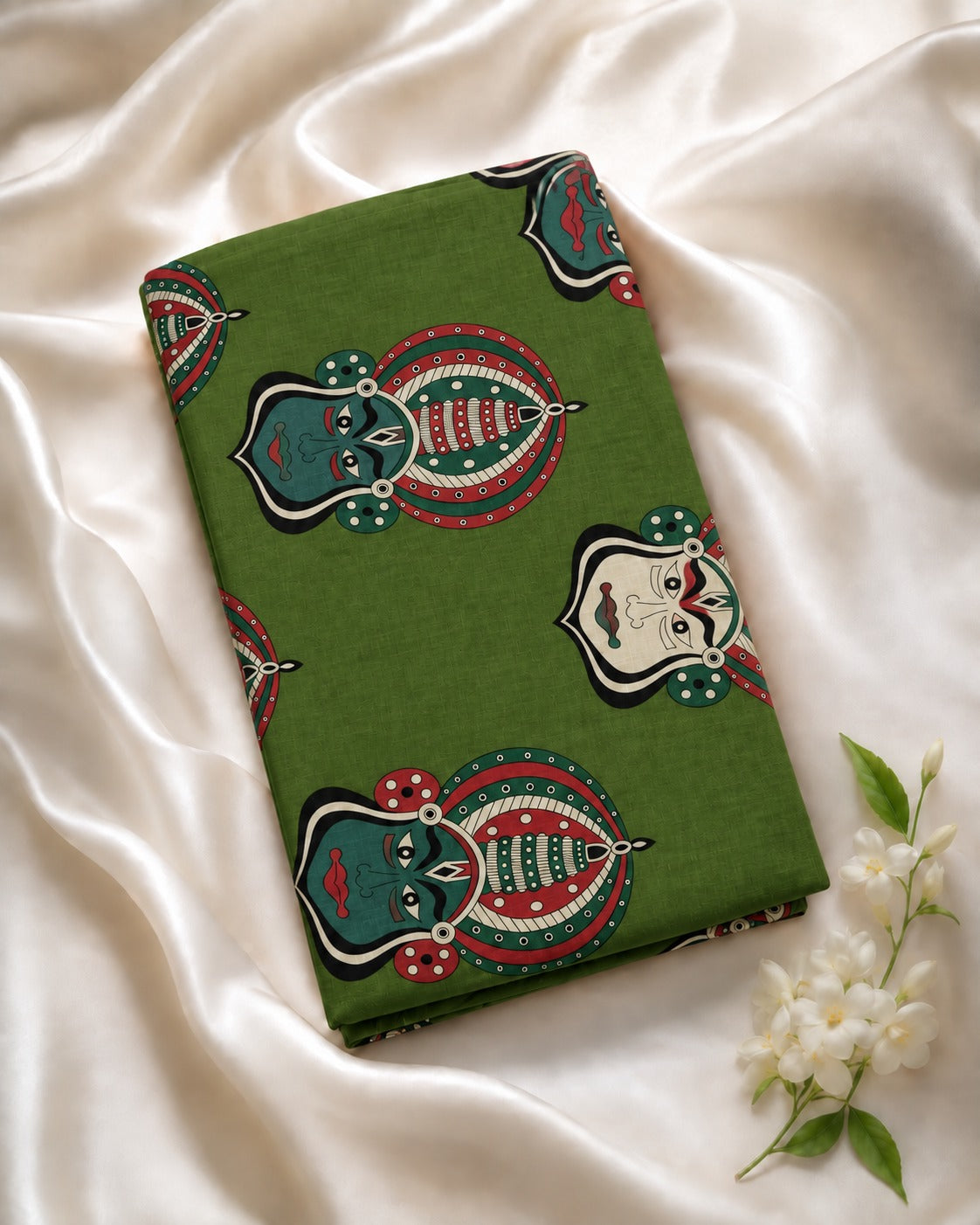 Pure Cotton Fabric -KADAK165 (GREEN)