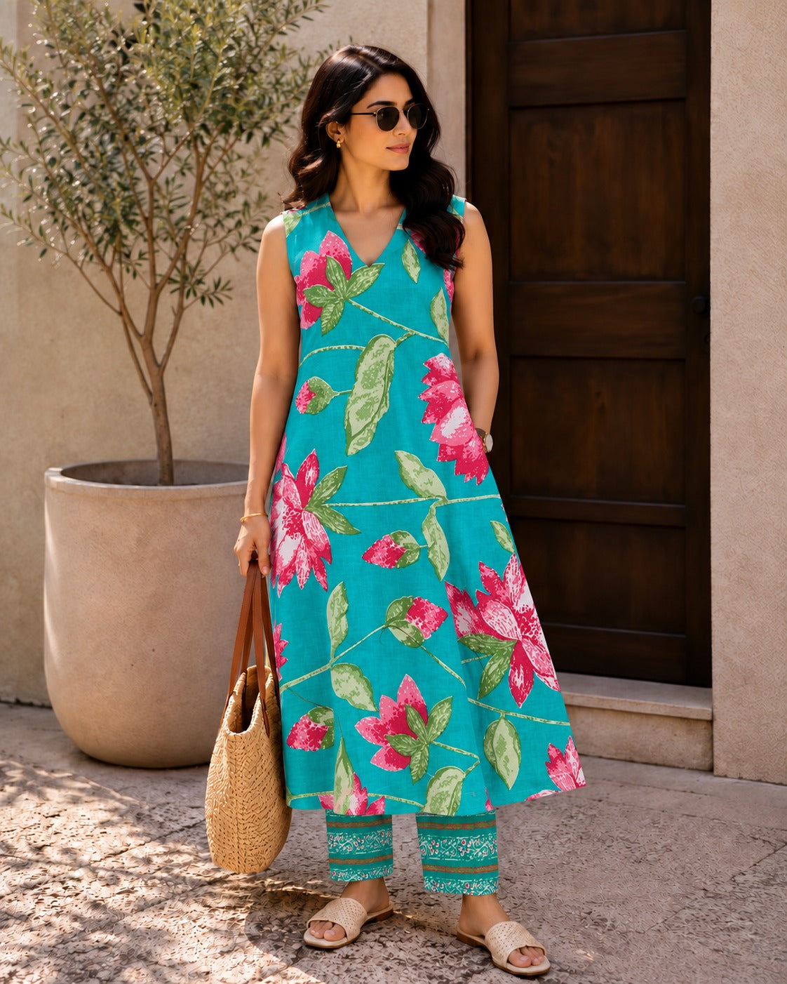 COTTON FABRIC LOTUS - CTF 120