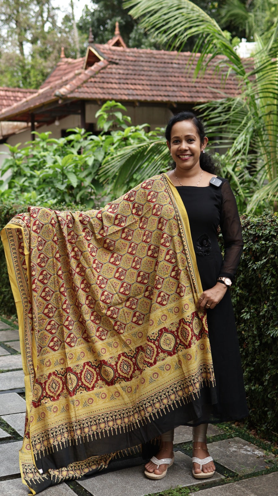 COTTON AJRAKH DUPATTA -KDP10