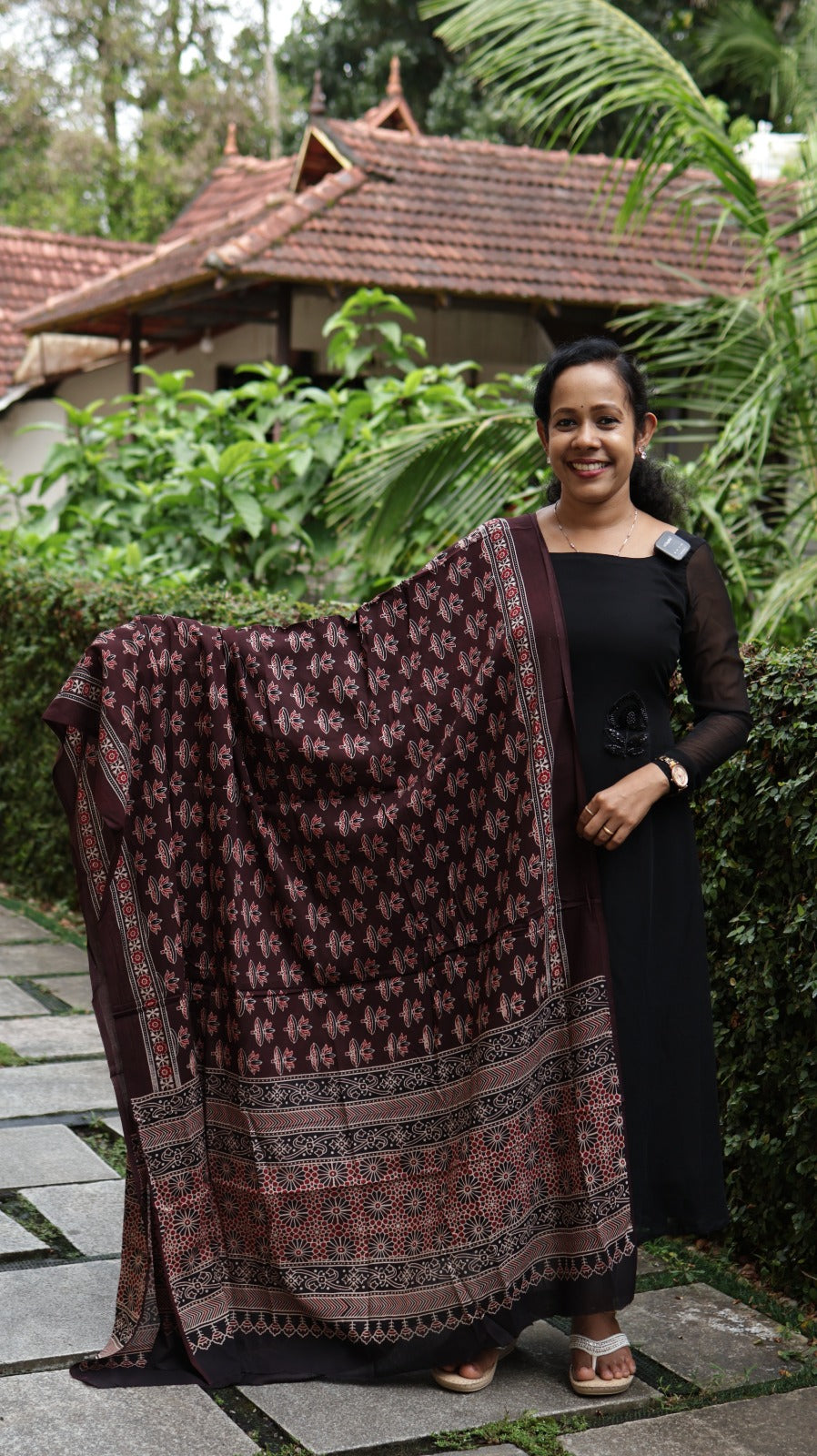 COTTON AJRAKH DUPATTA -KDP10