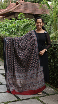 COTTON AJRAKH DUPATTA -KDP10