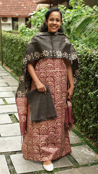 BATHIK DESIGN SALWAR UNSTITCHED  SUIT SET - BAT799