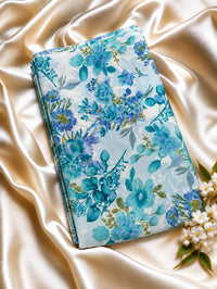 CHIFFON FABRIC - PCH180 BLUE FLORAL