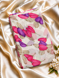 CHIFFON FABRIC - PCH180 PINK YELLOW APPLE