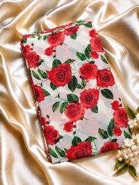 CHIFFON FABRIC - PCH180 RED ROSE