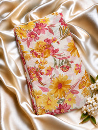 CHIFFON FABRIC - PCH180 YELLOW FLOWER