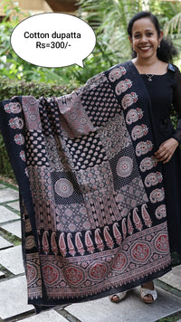 kalamkari ajrak dupatta - ajkd300