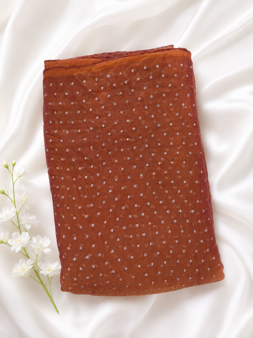 semi silk butta fabric