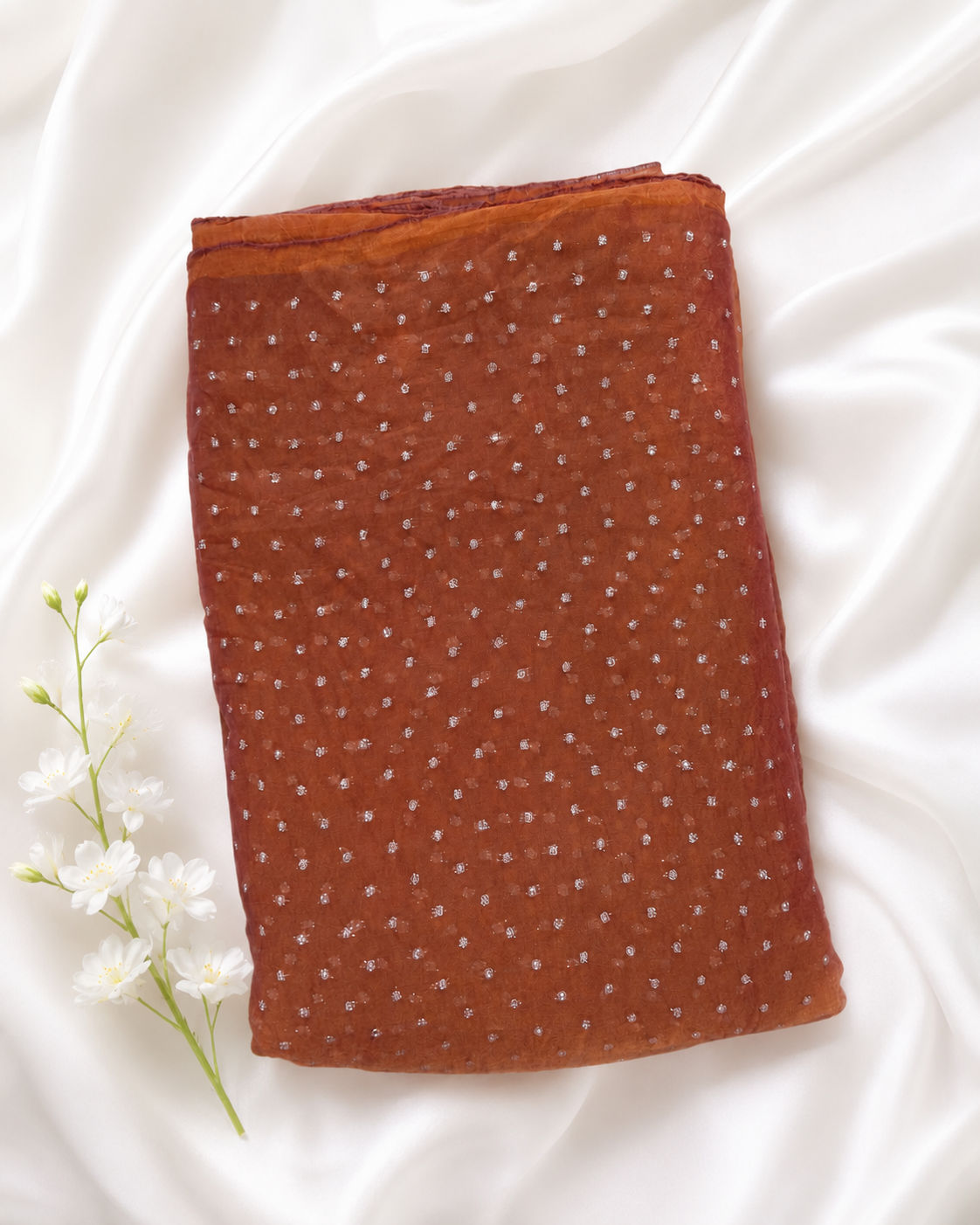 semi silk butta fabric