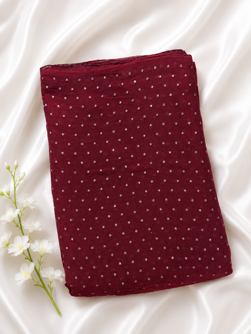 semi silk butta fabric