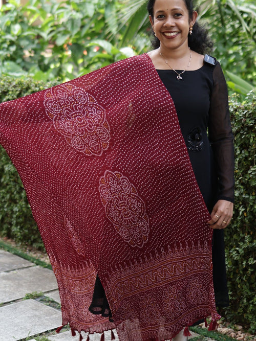 CHIFFON CRUSHED DUPATTA-CHF2300