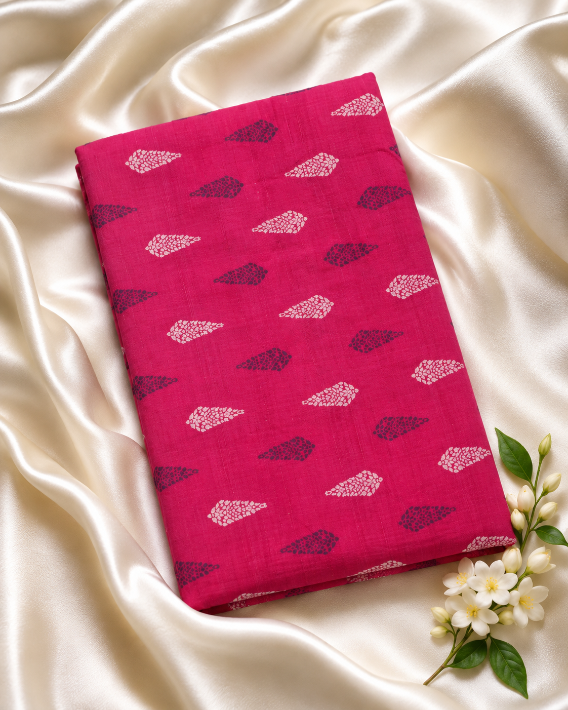 Semi Linen Fabric. SM220. Pink