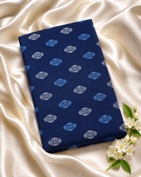 Semi Linen Fabric. SM220. Navy Blue