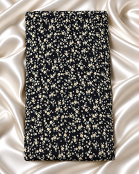Georgette Big Width (56 Inch) Black Butta popcorn GGT100 (